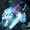 Douyin LED Light-Up Hooded Jacket for Autumn/Winter: Colorful Flashing Windbreaker for Music Festivals and Bars