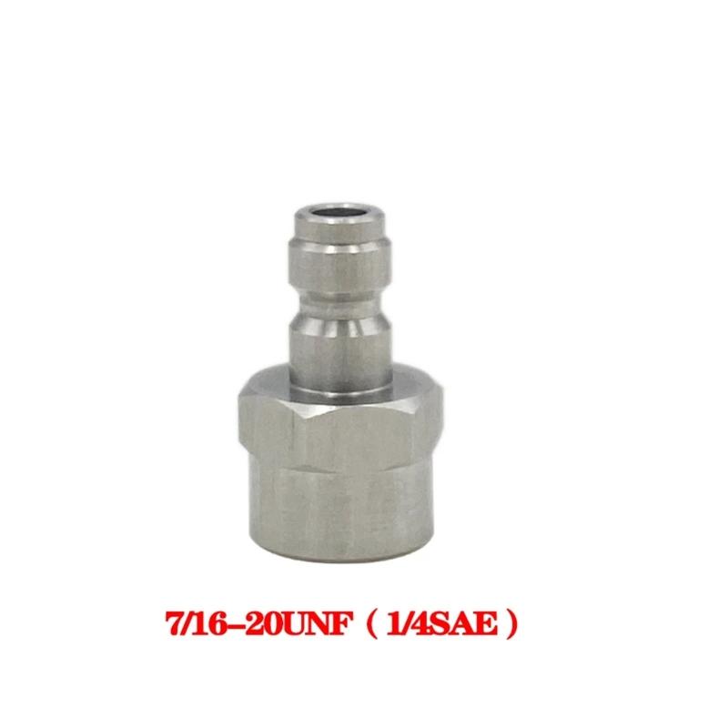 Stainless Steel Carbon Dioxide Inflatable Connector M11 Thread 8mm Quick Connection Adapter Quick Disconnect Accessories