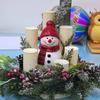 Luminous non fire candles Christmas desktop decoration ornaments in color