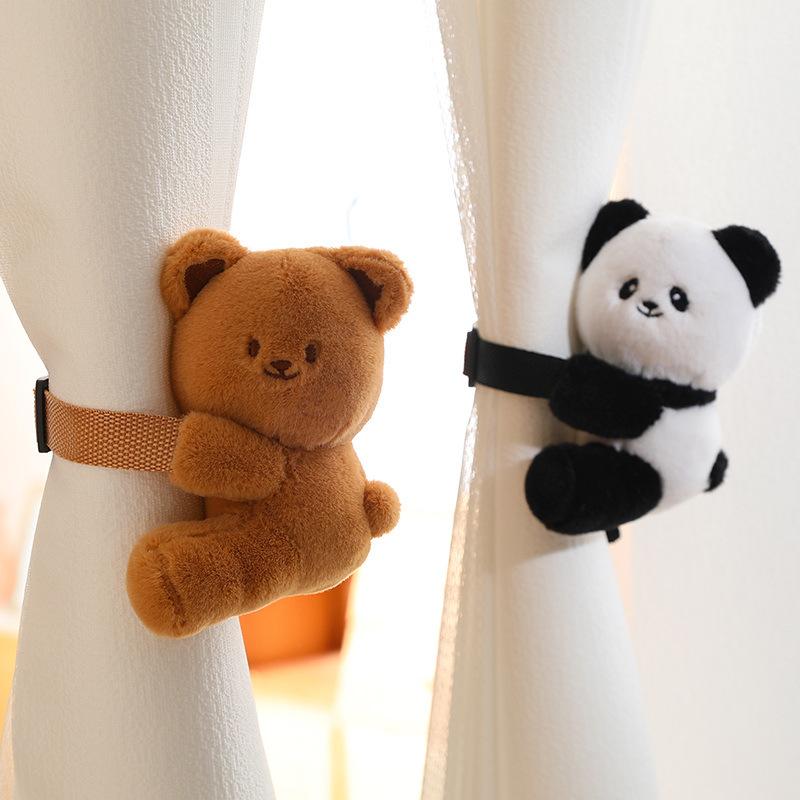Cute cute animal panda rabbit strap rope doll home curtain buckle children's room decoration children's doll