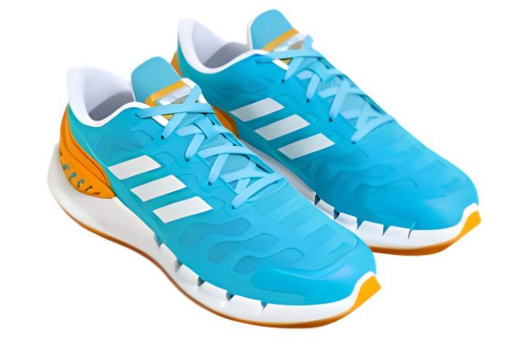 Adidas Climacool Ventania Comfortable Slip Resistant Abrasion Resistant Low top Casual Running Shoes Unisex Blue Orange IE5474
