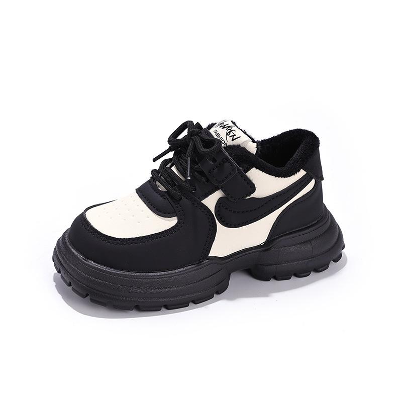 

2025 Autumn/Winter Girls Stylish Non-Slip Soft Sole Sneakers Size 27 - 16.8cm чорний