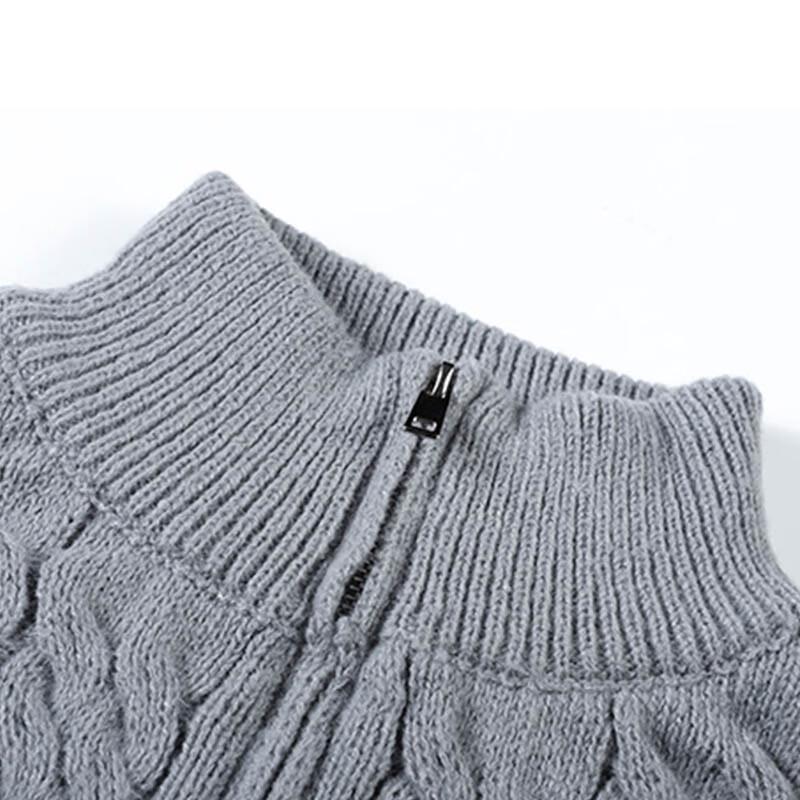 NASA MARVEL Men's Autumn/Winter Loose High-Neck Knit Sweater