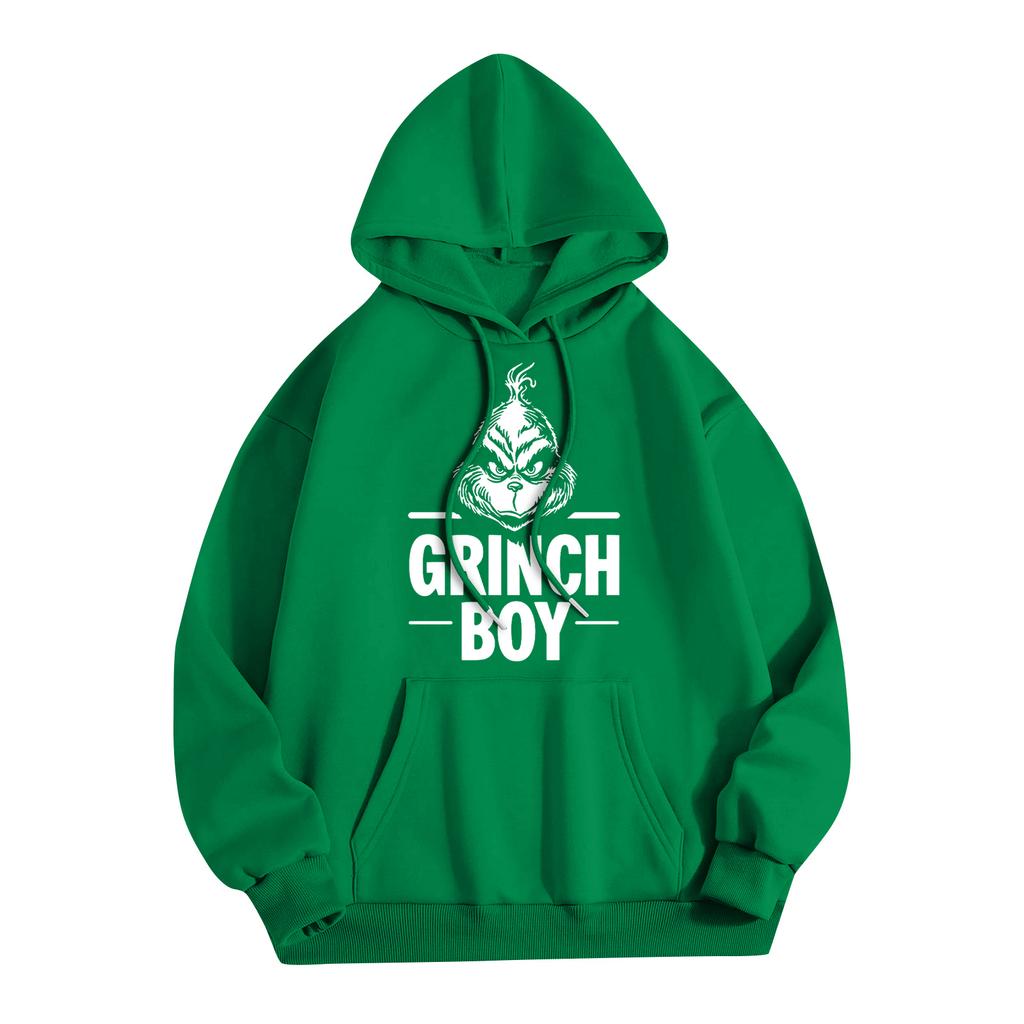 Women's Fashion Christmas Printed Casual Hooded Sweatshirt With Pockets