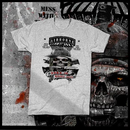 Airborne T-Shirt Army Special Forces Ranger Air Assault Infantrymen Military New S