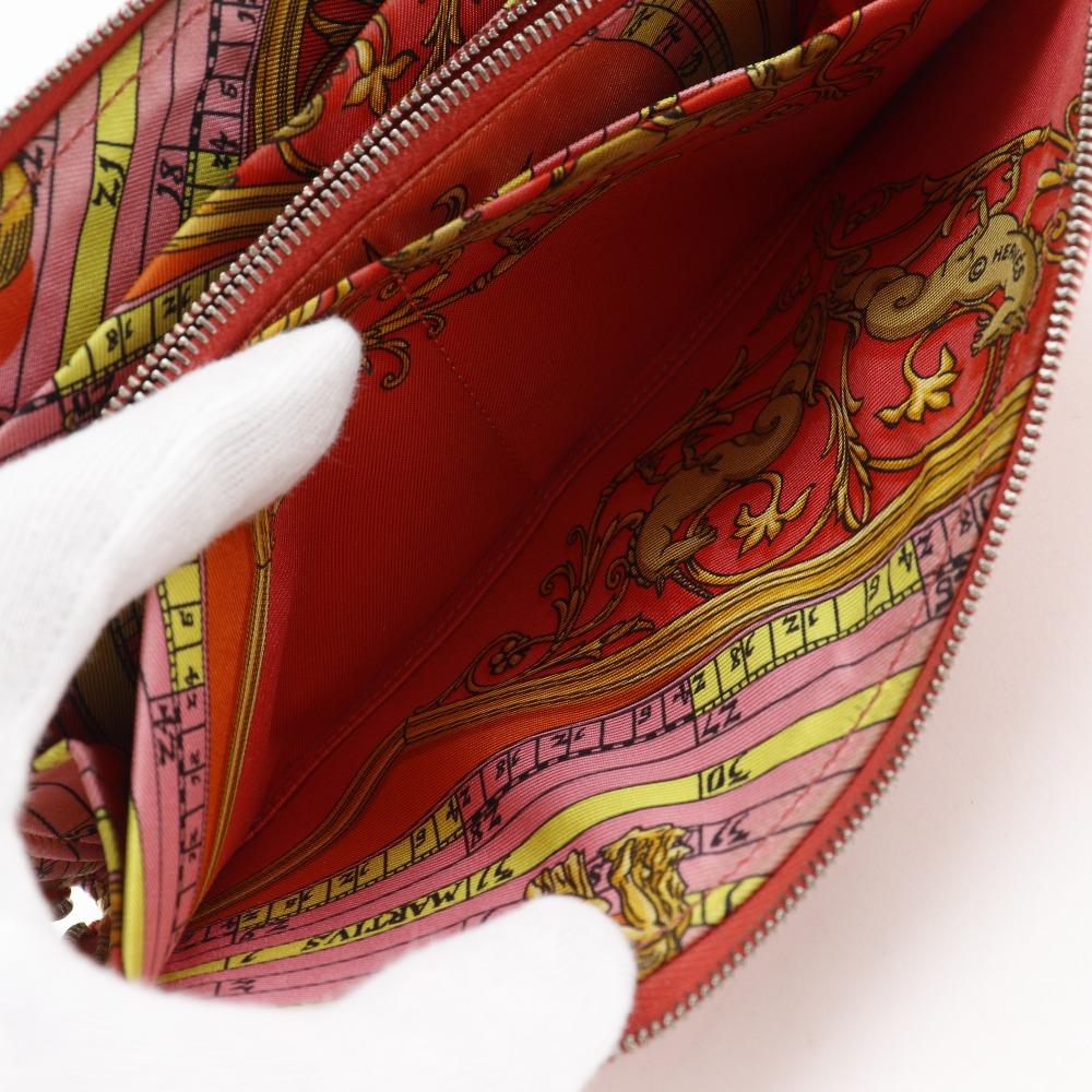 HERMES Azap long silk in Purse Rose Jaipur pink Epsom Women Used
