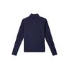 Nike Dri-Fit Swoosh Logo Half-Zip Running Training Breathable High-Neck Casual Long Sleeve T-Shirt Women Tops Dark-Purple FB4688-555