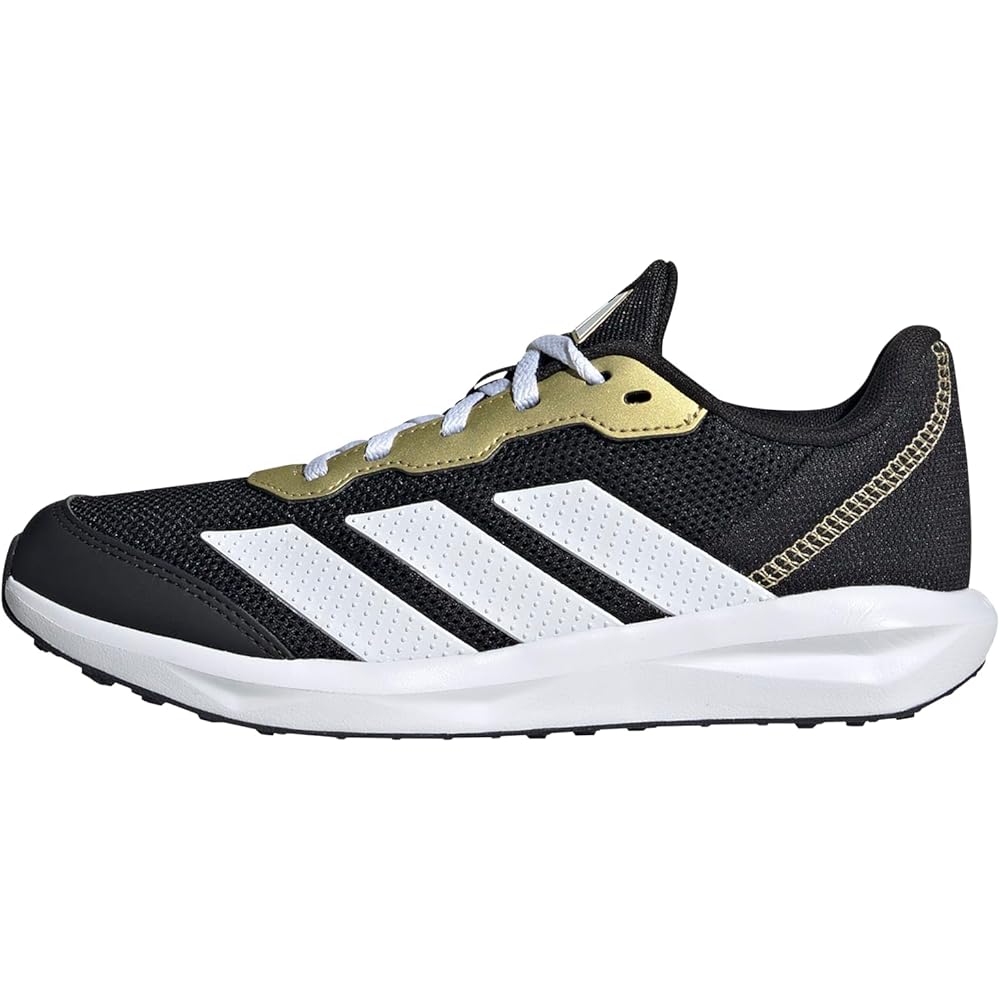 Adidas Faito Kids Sneakers Unisex Boys Girls 22-25.5cm Core Black Footwear White Gold Metallic