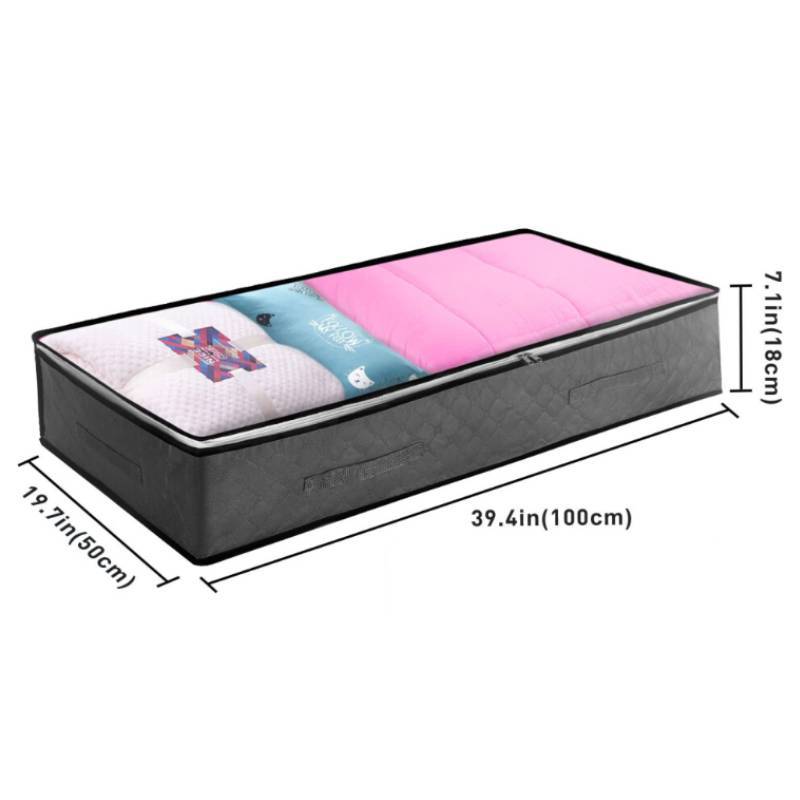 Clothes Storage Bin With Foldable Design And Large Capacity For Bedroom Organization