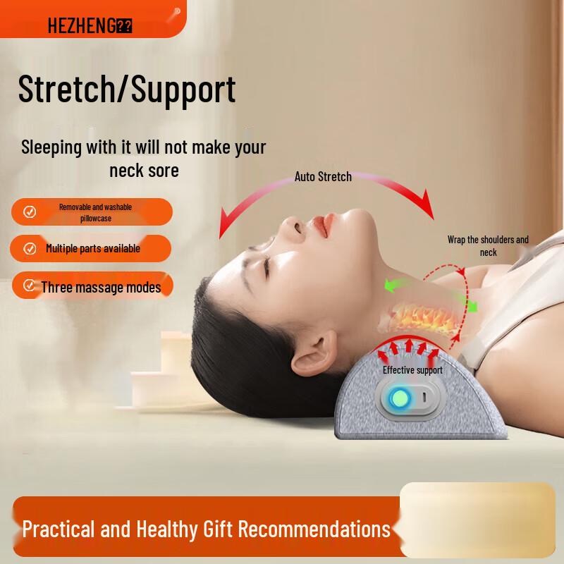 

Hezheng Vibrating Memory Foam Neck Massager Pillow
