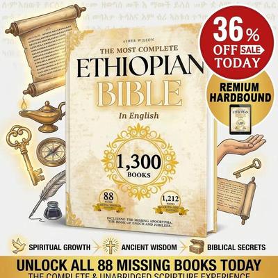 La Biblia Etíope Completa | 88 Escritos Incluyendo Apócrifos, Libro de Enoc, Jubileos y Oráculos Sibilinos | Biblia Cristiana de Estudio | Tamaño Práctico
