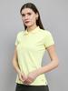 MONTE CARLO Women Regular Fit Yellow Tshirt