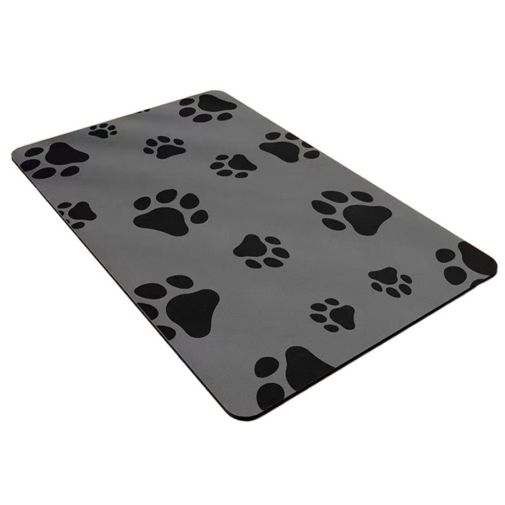 

Cartoon Dog Feeding Mat Absorbent Dog Food Bowl Mat Practical Pet Bowl Pad for Home M-Style N