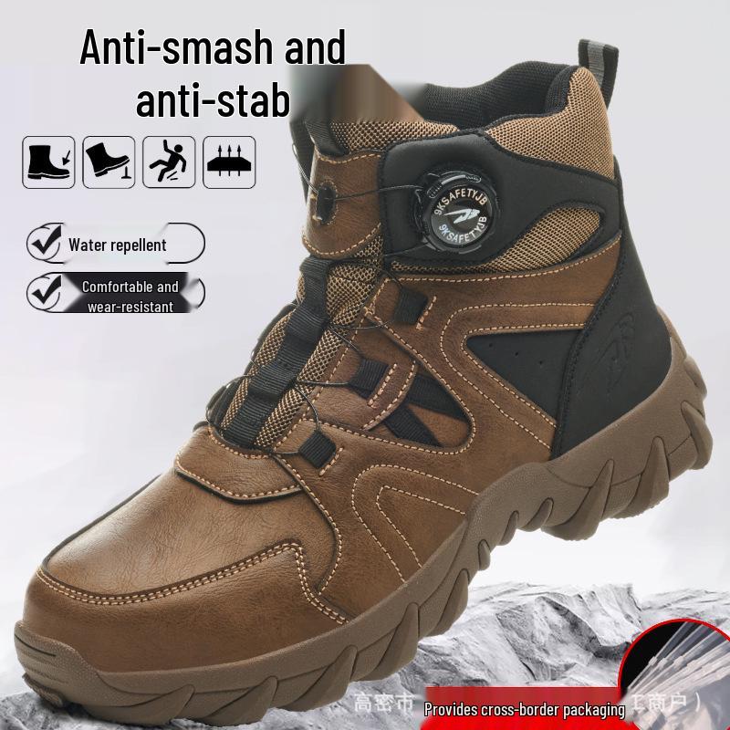 Men's Lightweight High-Top Ankle Support Hiking Boots with Comfortable Technology and Protective Features for Long Wear
