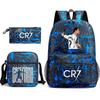 School Bag, Peripheral Printing Three-piece Set, Student School Bag, Backpack, Messenger Bag, Pencil Bag.