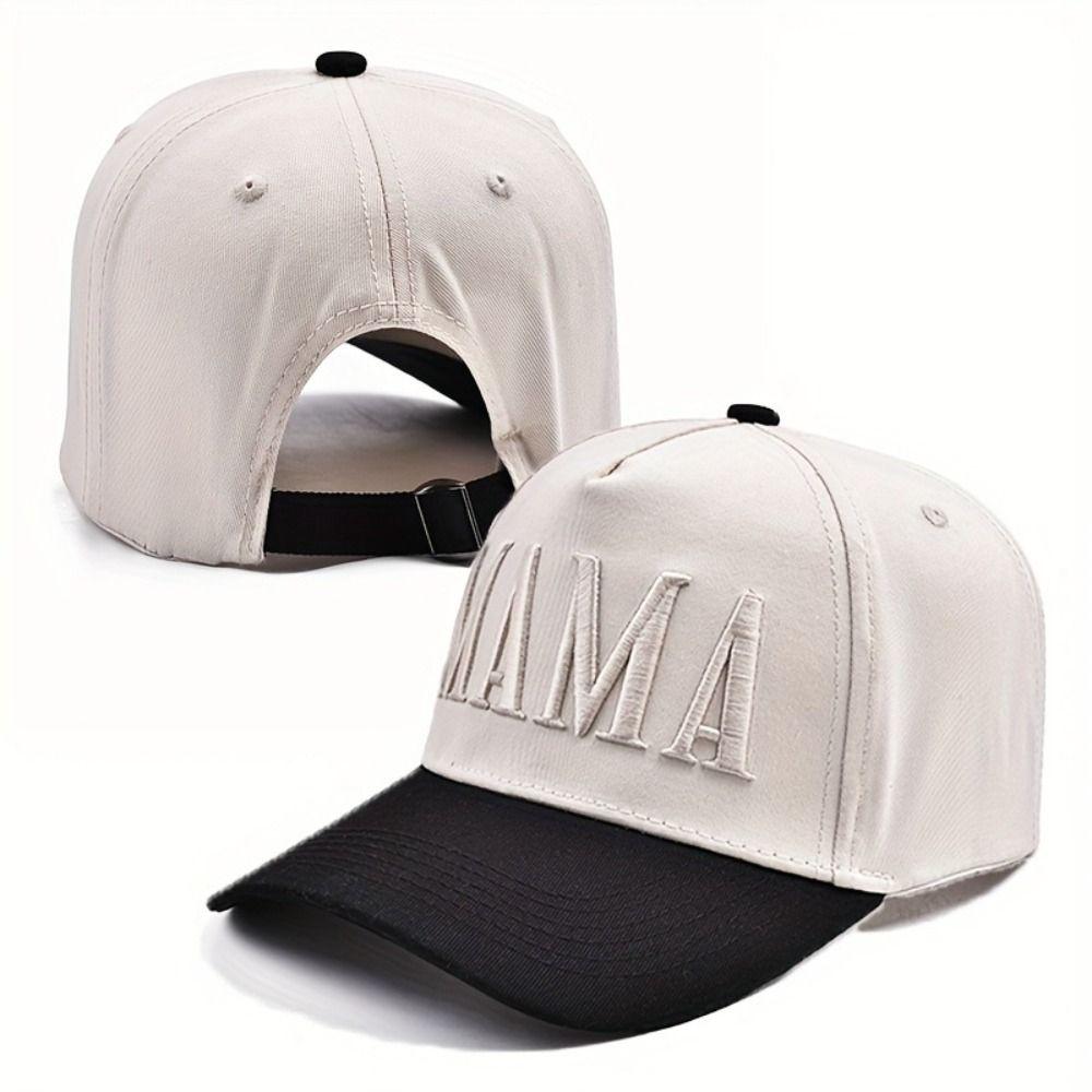 Adjustable Couple Cap Letter Embroidery Sunscreen Hats Fashion DAD MAMA Baseball Cap  For Man Women