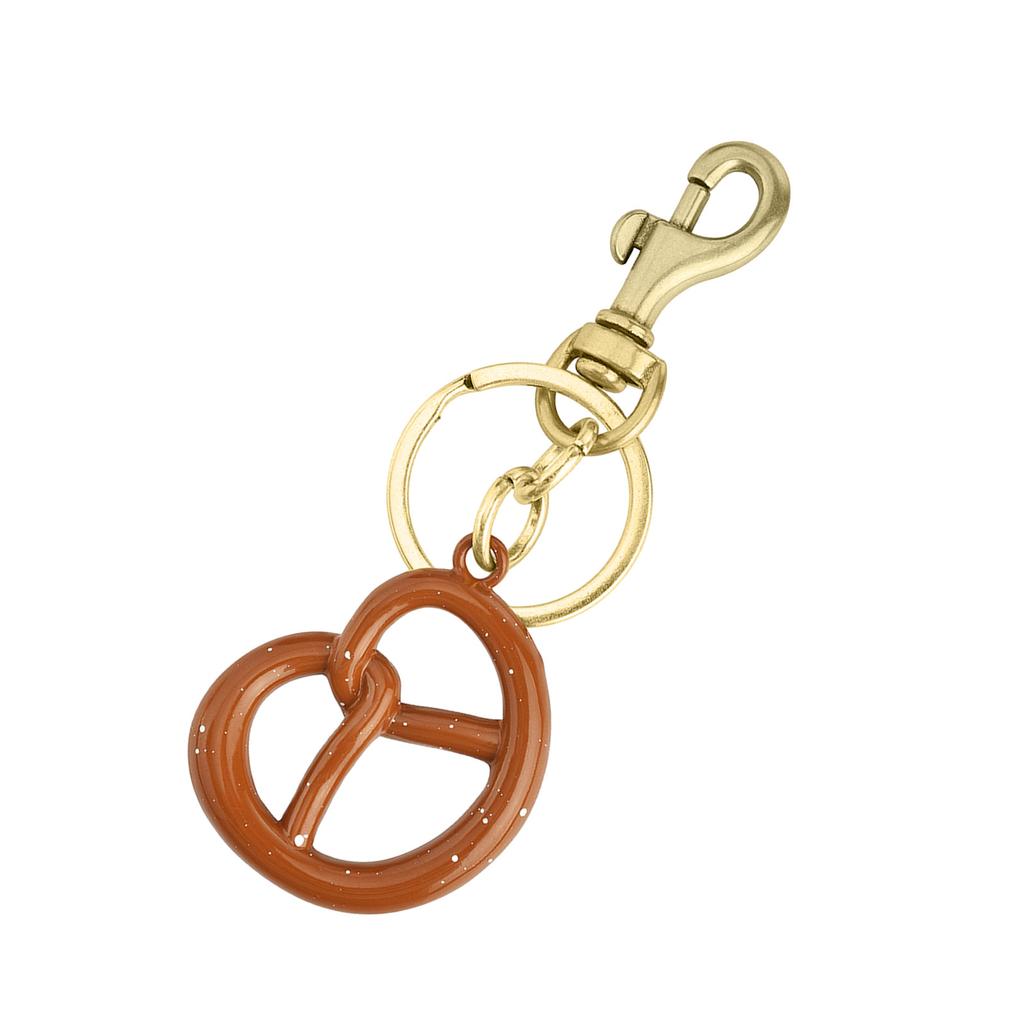 Realistic 3D Cookie Charm Keychain Accessory Fashionable Biscuit Shape Key Rings Portable Bag Decoration for Women