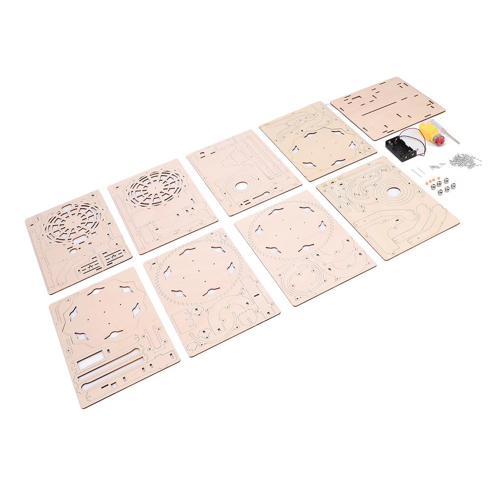 3D Wooden Puzzles Adults Roller Coaster Marble Rail Mechanical Wood Model Building Kits