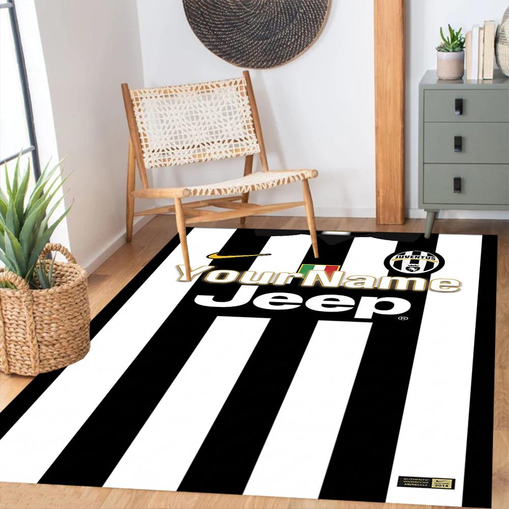 Juventus Customize Your Name Floor Rug Office Rug Design for Living Rooms Dormitory Study room Foyer Antislip Carpet Office home decor