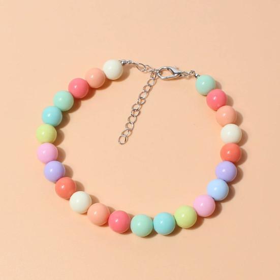 Yousheng Pet Collar Candy Colors Decor Accessory Multi-color Fashion Dogs Faux Pearls Necklace Loop Photography Props