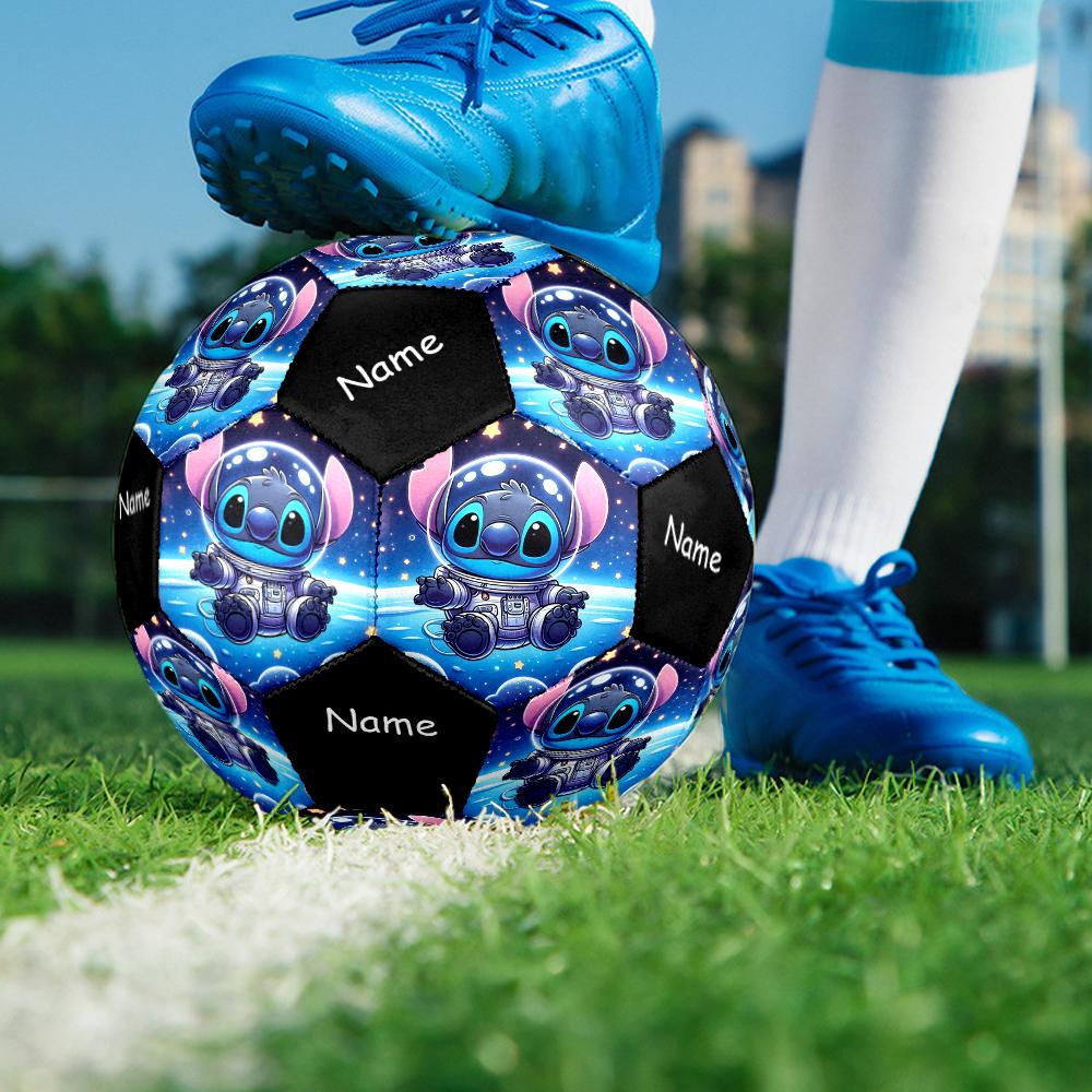 Custom Name Stitch Theme Size 5 Soccer Ball, Suitable for Both Indoor and Outdoor Matches, a Gift Suitable for Everyone.