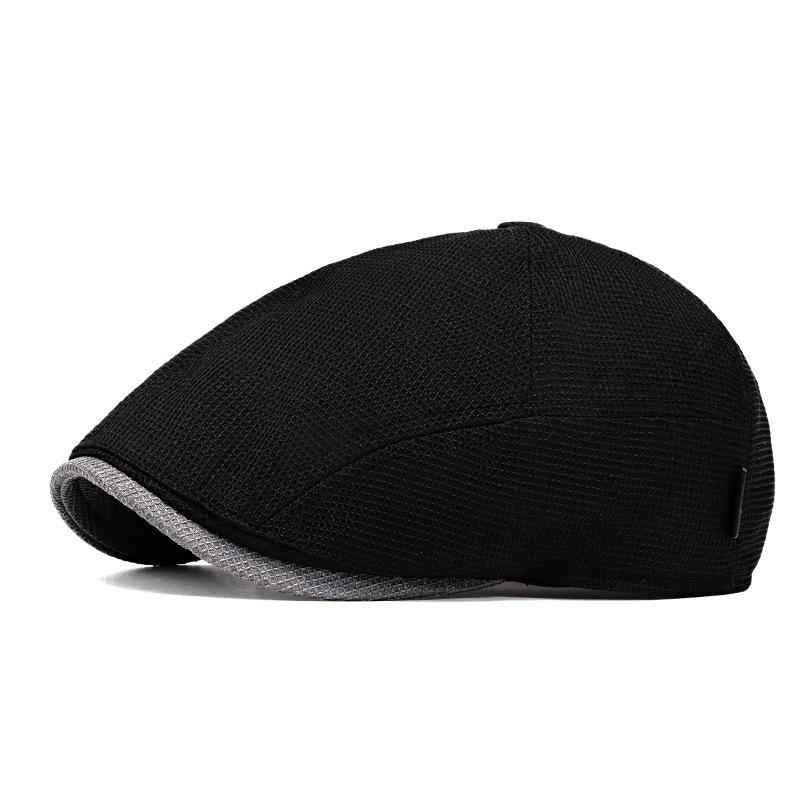 Summer Men's Beret Thin Newsboy Caps British Octagonal Cap