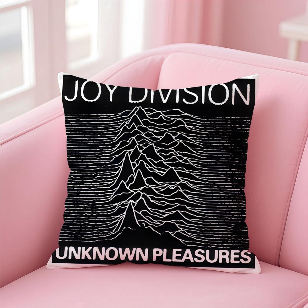 Punk Band J-Joy Division Cushion Cover Comfortable Reversible Pillow Cover Ideal for Car Sofa Bedroom & Beyond