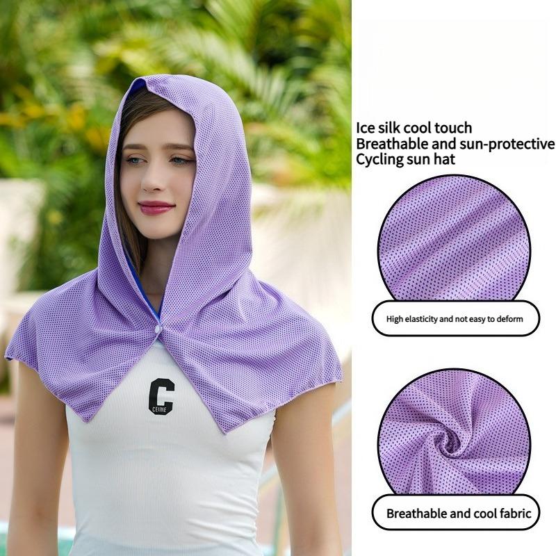 1PC new full cold cooling beach small shawl summer sun protection breathable anti-ultraviolet shade
