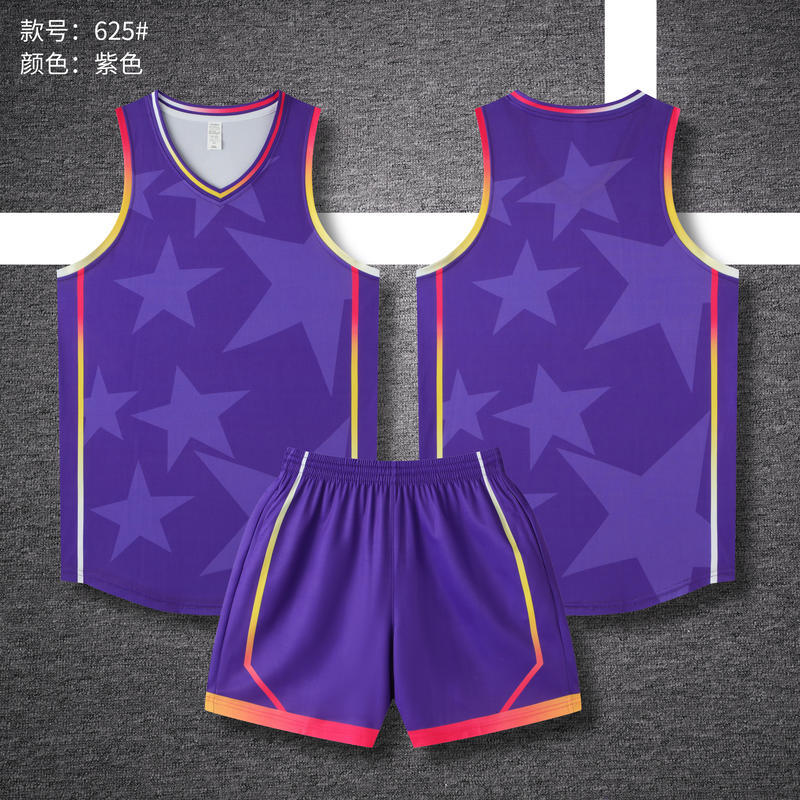 New American basketball jersey set Summer camp adult children's quick-drying jersey Game training basketball jersey