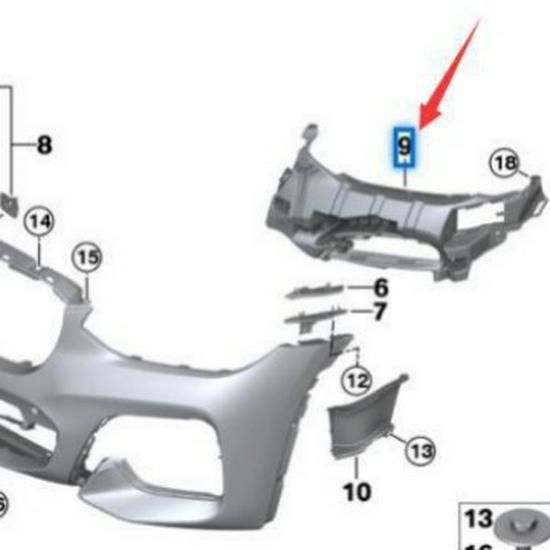 BMW X3 G08 Fog Light Bracket (Parts 51118064595 & 51118064596)