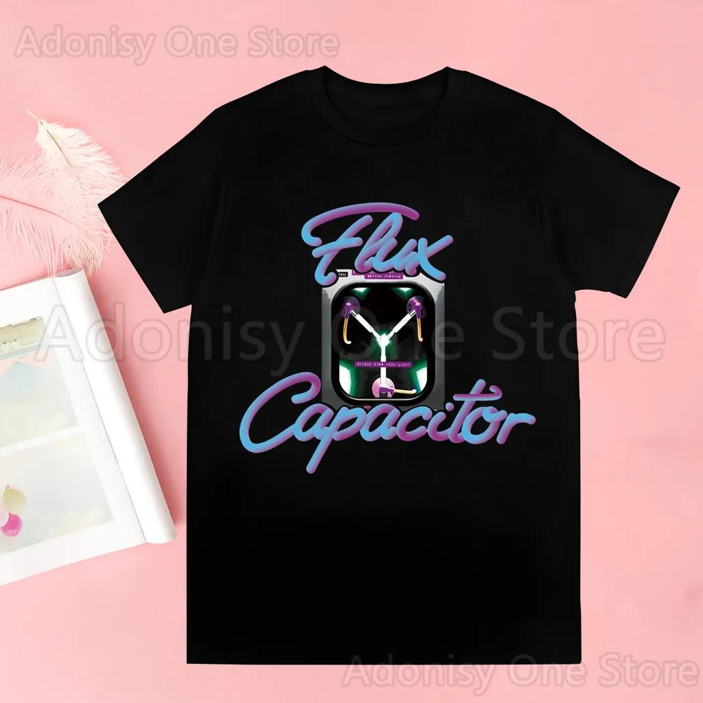 Back To The Future Delorean T-shirts Men Summer Graphic Tees Funny Shirts For Man Tshirts Crew Neck Harajuku Tops