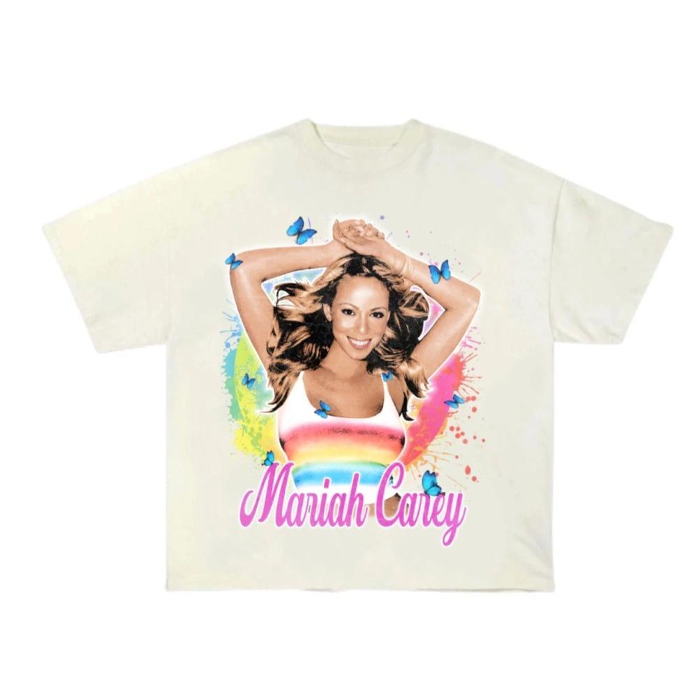 

2026 Fashion Unisexs Womens Cotton Tee Singer MARIAH CAREY TShirt Summer Casual Short Sleeve Round Neck Clothing Loose Tops Trend 4XL