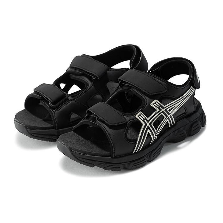 New Asics Kahana Sd Black Sandals 'Black White'