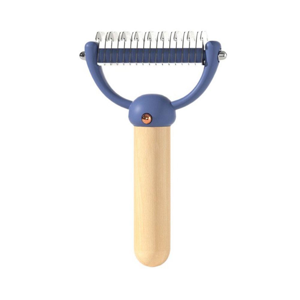 

Профессиональный нож для удаления колтунов у питомцев, двусторонний крючок, расческа для груминга собак для чистки L