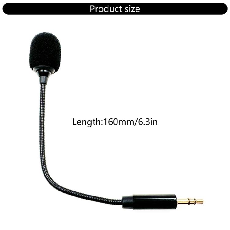 Stereo Boom Microphone With 160mm Adjustable Metal Rod Microphone Small Desktop Microphone