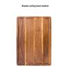 Acacia Wood Cutting Board - Solid and Anti-Mold, Double-Sided, Ideal for Kitchen Use