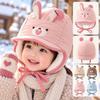 Plush Animal Children Winter Hat Thickened Pullover Cap New Baby Wool Hat for Girls
