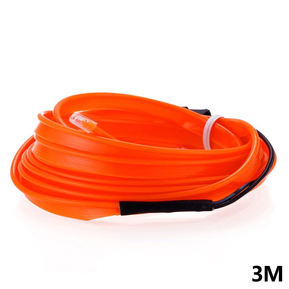 USB-Powered 3m Universal Car LED Ambient Light Strip Creative Neon Wire Flexible DIY Auto Atmosphere Decoration