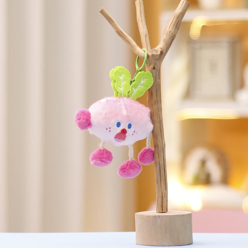 Cute Vegetable Plush Toy Cartoon Cabbage Corn Broccoli Pendant Soft Stuffed Doll Keychain Backpack Car Bag Decor Kid Gift