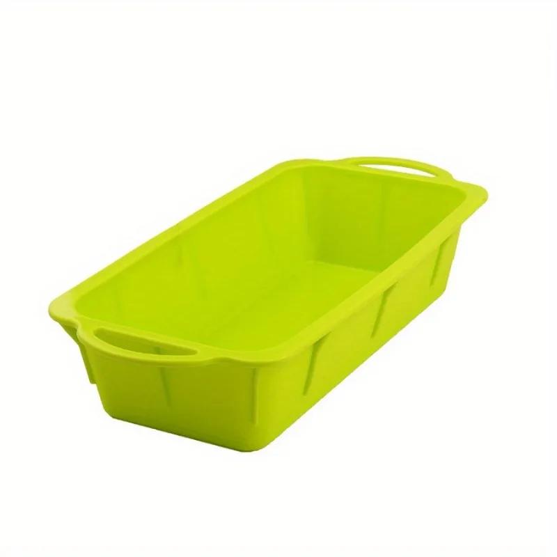 1PC Rectangular Silicone Cake Baking Mold Thickening Household Bread Toast Plate Cake Mold Rising Tool