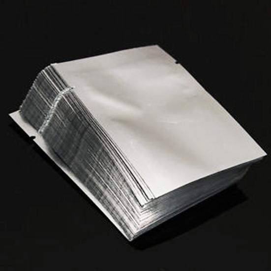 100Pcs Vacuum Sealer Bag Good Toughness Double Tear Mouth Aluminum Foil Airtight