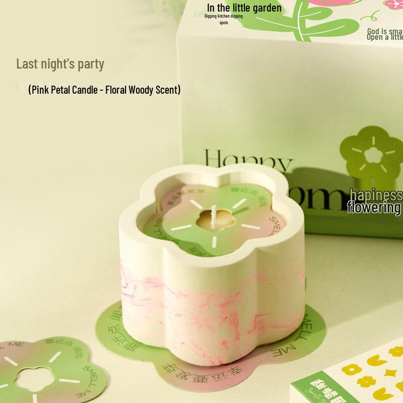 Happy Blooming Soy Wax Candle Gift Box - Birthday Aroma for Girlfriend s Bedroom