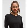 Lululemon Swiftly Open Hole V Neck Long sleeVe Shirt Black