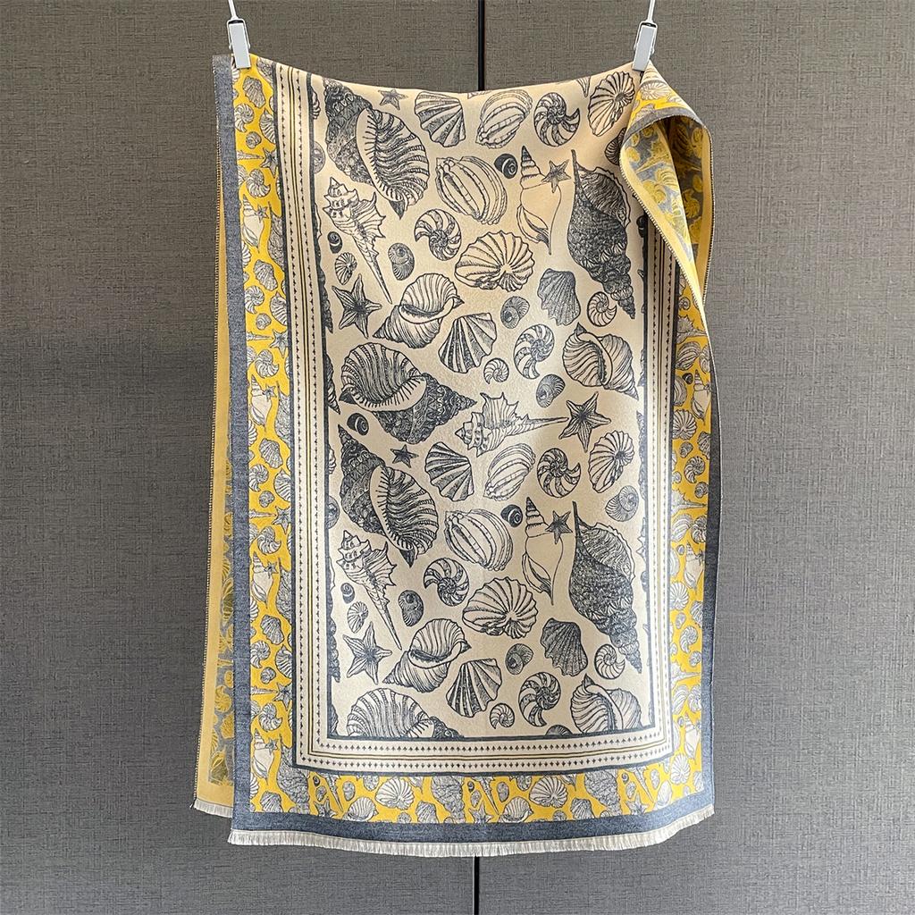 Luxury 63*185Cm Warm Scarf For Women Tassel Shawl Imitation Cashmere Pashmina Warps Autumnwinter Coldproof Windproof Blanket