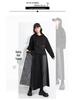 2025 Autumn/Winter Niche Fashion Elastic Waist Patchwork Wide-Leg Culottes Plus Size