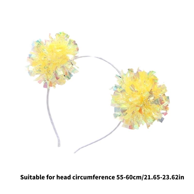 Sparkling Golds Sequins Headbands New Year Headpiece Festives Party Headwear for Christmas Cosplay and Birthday Parties