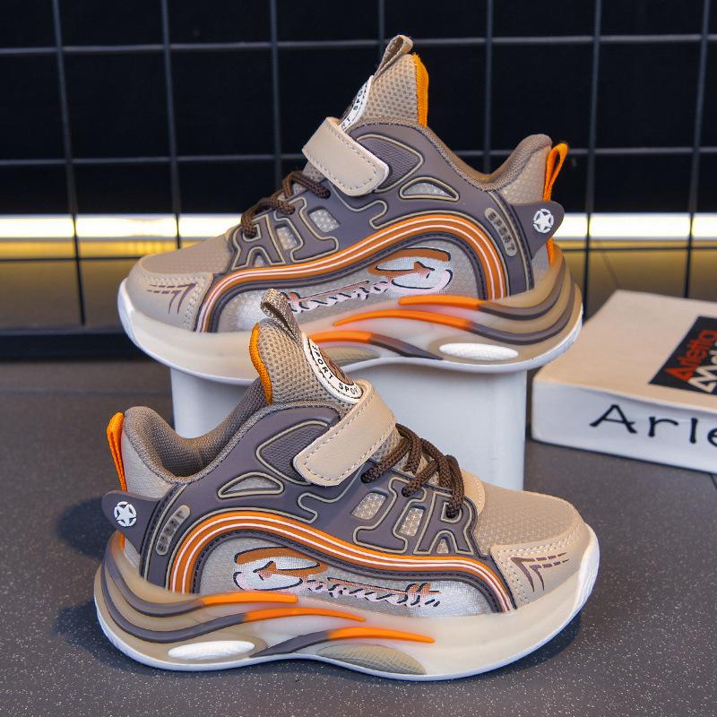 2026 Boys' Lightweight Non-Slip Basketball Shoes with Rotating Buckle