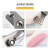 Stainless Steel Non-Slip Pet Nail Clippers for Cats and Dogs