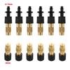 5/50Pcs 6mm Brass Mist Nozzle Kits 4/7mm 8/11mm Hose Garden Lawn Micro Irrigation Atomaiztion Cooling Dust Removal Sprayer Heads
