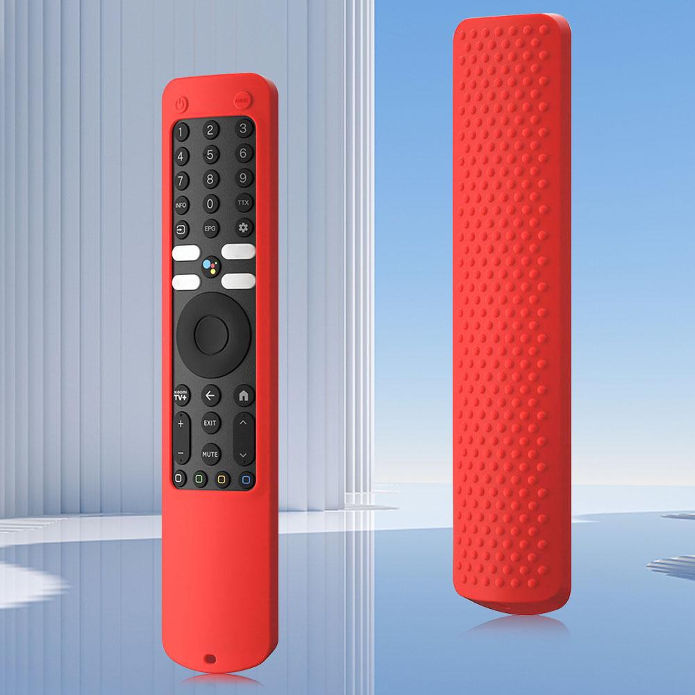 Silicone Case Remote Control Cover Anti-Scratch TV Remote Cover with Anti-lost Lanyard Protective Skin Sleeve for Xiaomi XMRM-ML
